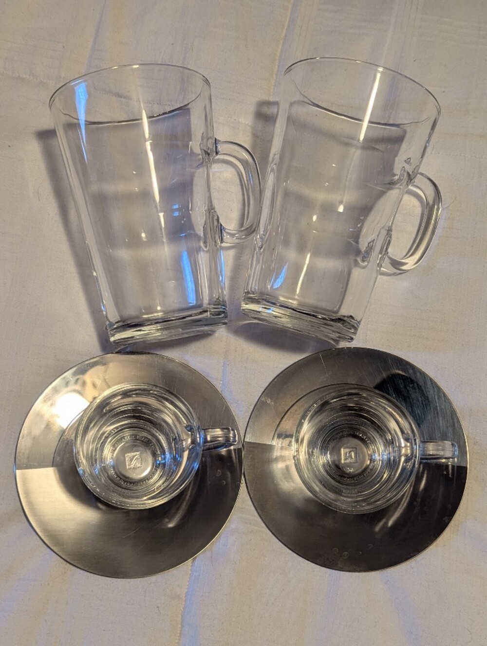 Nespresso 'View' Glass Coffee Mug & Espresso Cup Set